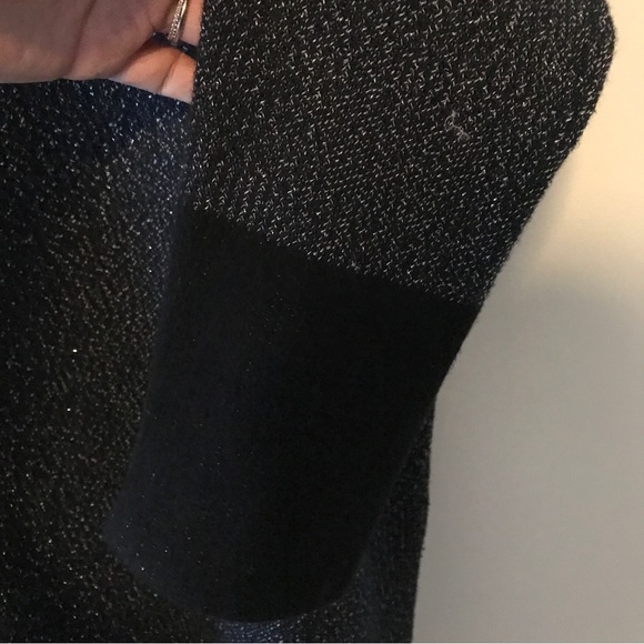 Maje Sparkly Navy Sweater with Zippers - Picture 7 of 9